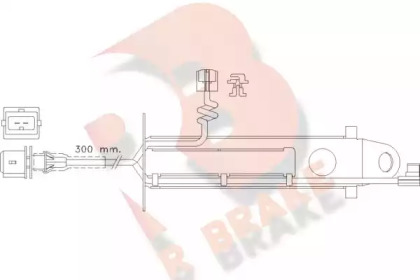 Сигнализатор, износ тормозных колодок R BRAKE 610431RB